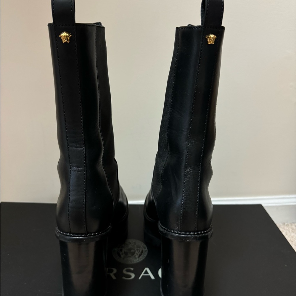 VERSACE COMBAT BOOTS.